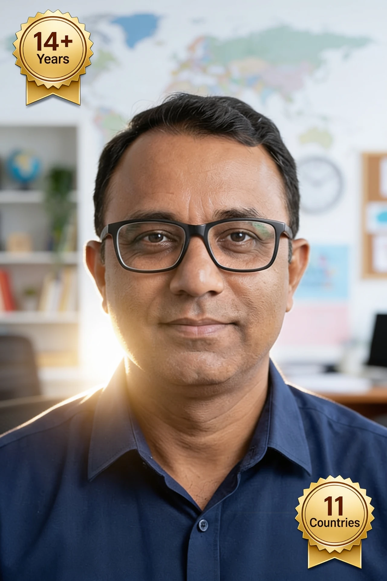 Rajesh Karasariya with 14 years experience and 11 countries visited